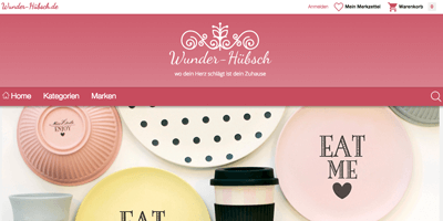 wunder-huebsch.de Webshop für Shabby shic Artikel